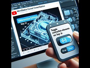 Microstation CONNECT Edition: How To Toggle Construction Elements On/Off Using Key In