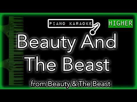 Beauty And The Beast (HIGHER +3) - Tale As Old As Time - Piano Karaoke Instrumental