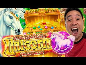 I GOT THE TREASURE!!!! BACK FOR SECONDS! 🤑 NEW ENCHANTED UNICORN RETURNS Slot Machine (IGT)
