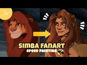 Human Simba Redesign 🦁✨ | The Lion King Fanart Speedpaint