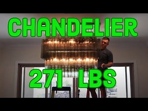 How to install a 271 lbs chandelier. 271 Pounds 😬. Electrician near me. Electrician in Folsom