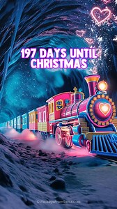 🎄🚂 197 Days Until Christmas! 🚂🎄 The Candy Cane Express just rolled through the North Pole with a fresh delivery of joy, jingles, and jolly vibes! 🎁✨ Seats are filling fast—next stop: CHRISTMAS! 🛤️🎅 #packagefromsanta #197daysuntilchristmas #NorthPoleExpress #candycanetrain #christmascountdown #AllAboardTheMagic #platinumpackagefromsanta | Package From Santa