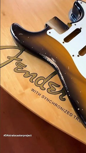New pickguard and HW for my 1954 Stratocaster Project 🎸 #stratocaster #fender #asmr #unboxing