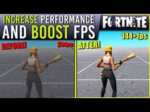 FORTNITE Guide: How to BOOST FPS and IMPROVE Performance (Fix LAG & Stutters)