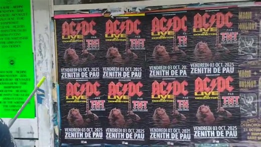 7.4K views · 127 reactions | ⚡ Avez-vous vu les incroyables affiches qui envahissent tout le Sud-Ouest pour annoncer le concert de TNT AC/DC Tribute Band au Zénith de Pau ?? Merci Nico et Quentin Let There Be Rock !!! | TNT AC/DC Tribute Band | Facebook