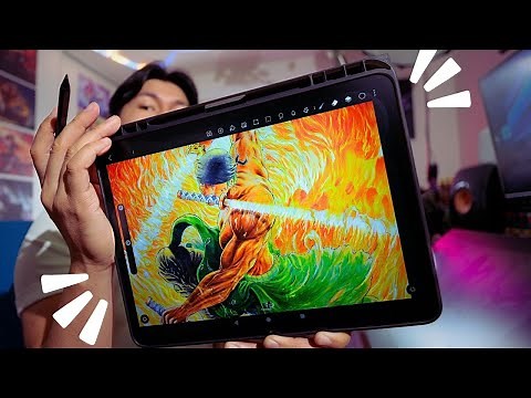 The perfect graphics tablet for beginners in digital drawing? (HUION Kamvas Slate 13)