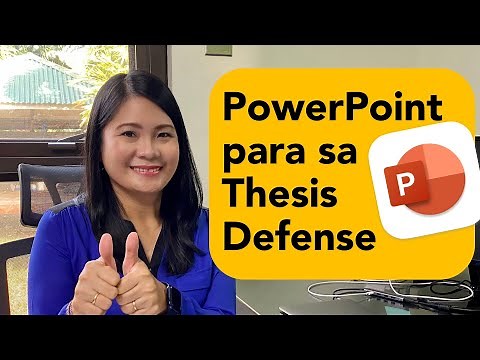 8 Tips at mga dapat ilagay sa research/thesis defense PowerPoint presentation