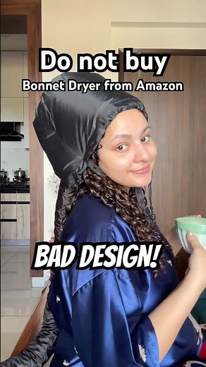 How to dry curly hair quickly? Bonnet Dryer from Amazon (Hooded dryer)