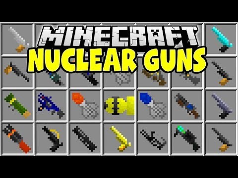 MINECRAFT NUCLEAR GUNS MOD | NUKES, INFINITE DAMAGE, BLACK HOLES!!