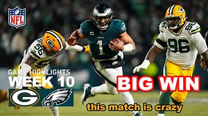 Eagles vs Packers 🔥 Week 10 | Full Game Highlights | NFL 2025 Season NFL PRO 4K presents Week 10 full game highlights of the Eagles vs Packers from the 2025 NFL Season! Experience every key moment, powerful run, and defensive stand in this thrilling back-and-forth battle. 🏈 NFL Highlights Today | Week 10 Game Recap #NFL #NFLHighlights #Eagles #Packers #NFL2025 #Football #Week10 #SportsHighlights #FullGame #AmericanFootball #NFLPRO4K | NFL PRO 4K