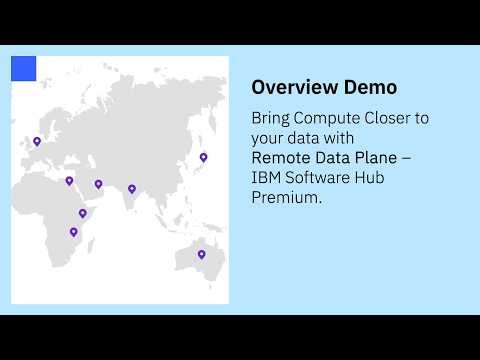 Remote Data Plane Demo | IBM Software Hub Premium