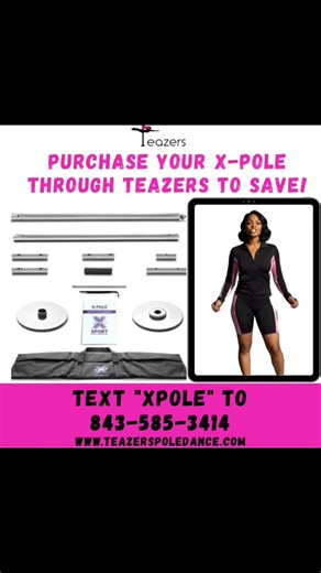 Your at-home pole dreams start here! ✨💃 Feel confident, strong, and fabulous while spinning, stretching, and flowing in your own space. Ready to get started? TEXT XPole or visit our website to grab your X-Pole today: https://www.teazerspoledance.com/purchase-a-pole #myrtlebeachpoledancing #poledancemyrtlebeach #myrtlebeachpoledance #myrtlebeachfitness