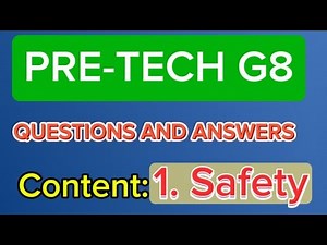 LESSON #6 PRETECHNICAL STUDIES GRADE 8||END OF TOPIC 1 QUESTIONS AND ANSWERS