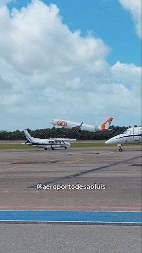 Aviação Maranhense ✈️ on Instagram: "As operações aéreas seguem a todo vapor no Aeroporto de São Luís! No vídeo, o Embraer 120 Brasília descansa no pátio 02 enquanto o Mitsubishi MU-2 se prepara para decolar enquanto o Boeing 737 MAX 8 segue rumo a Salvador! ✈️"