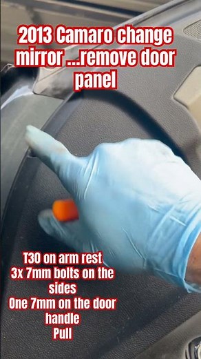 How to remove a Camaro door panel