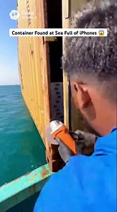 Container Found at Sea Full of iPhones 😱 #iphone