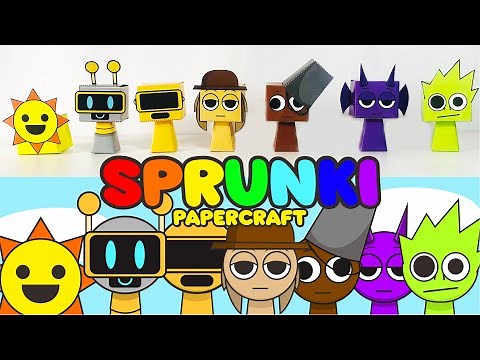 DIY PAPERCRAFT - Making Sprunki Papercraft with Sprunki Music Remix