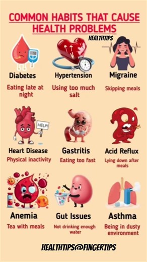 Common Daily Habits That Cause Serious Health Problems | Harmful Habits For Organs #healthylifestyle