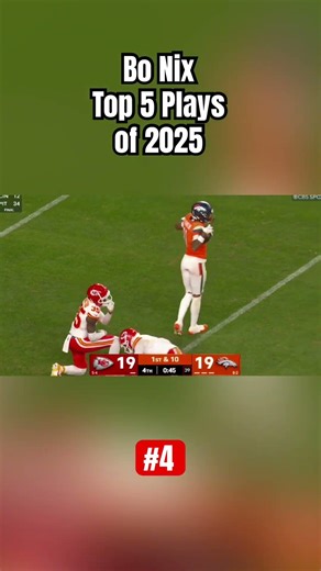 Bo Nix Top 5 Plays of 2025 🔥😳🥶 #denverbroncos #bonix