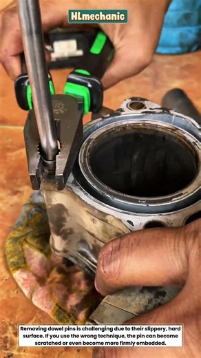 dowel pin removal techniques #mechanic #tecnical #remove #tipsotomotif