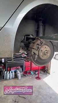 Installing Audi Rear Coil Spring a4 a5 a6 q5 etc internal spring compressor tool
