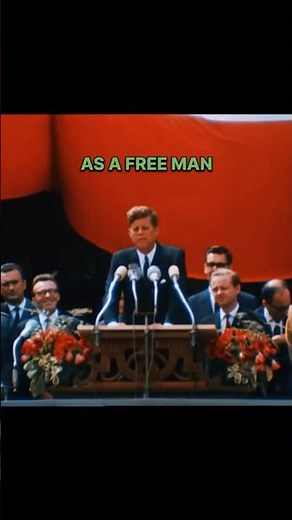 JFK’s Iconic Speech in Berlin #jfk #history #politics