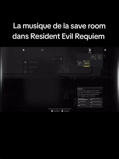 Voici la musique de la save room dans Resident Evil Requiem ! Ça fait très Resident Evil 7 ! #residentevil #residentevilrequiem #leonkennedy #graceashcroft #pourtoi