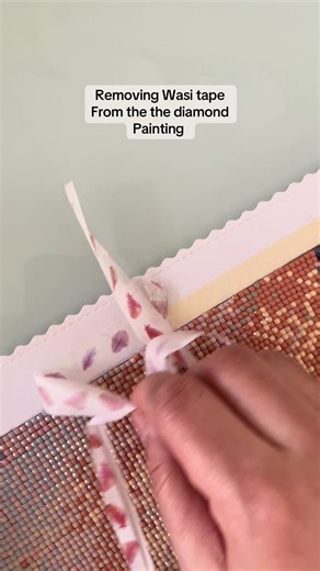 Removing Wasi Tape from Diamond Painting