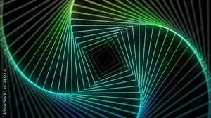 Abstract Vector Lines Design with Light and Technology Wave Grid Stock Video