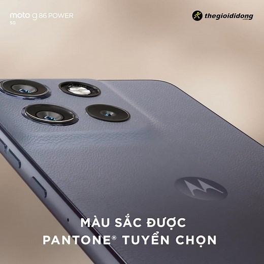Moto G86 POWER 5G Mới - THỦ LĨNH HIỆU NĂNG DẪN ĐẦU PHÂN KHÚC*. Thủ Lĩnh hiệu năng dẫn đầu phân khúc nhà Motorola mang Sức Mạnh Bứt Phá chưa từng có. Đừng bỏ lỡ: 💫 Màn hình OLED phẳng 1.5K độ sáng 4500 nit 💥 Thời lượng pin lên đến 53 giờ. 💯 Camera siêu nét 50MP cùng Sony LYTIA. Sở hữu ngay với mức giá hấp dẫn chỉ 7,090,000 kèm ưu đãi cực chất. Tham khảo thêm tại: https://tgdd.vn/Hello-Motorola *Màu sắc tùy thuộc vào từng quốc gia. Hiệu năng so sánh trong thương hiệu Motorola #HelloVietnam #Hel