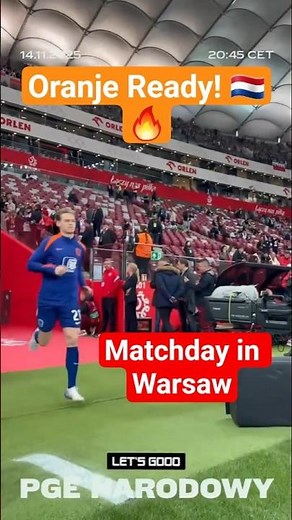 Netherlands Warmup Before Poland Clash 🇳🇱🔥 | World Cup Qualifiers | National Stadium Warsaw