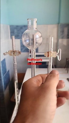 Hoffman's Voltmeter (electrolysis of water)