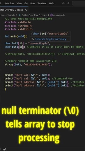 C Buffer Overflow Explained 💥