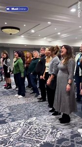 Britain's largest choir group 'Rock Choir' perform 'Mountain' by Sam Ryder