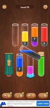 water sort 55/ Water Sort Puzzle game. Puzzel games #shorts