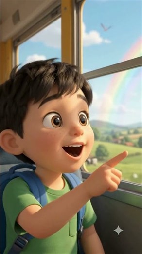 🚌 School Bus Ride 🚌 | Fun 3D Animation for Kids | Learn Through Stories #Shorts