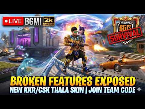BGMI 4.3 Update Broken Features Exposed | New CSK Thala Set META[Live]