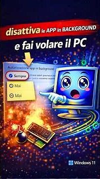 Disattiva le app in background che non servono e velocizza il tuo computer! #windows11