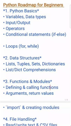 Python Roadmap for Beginners