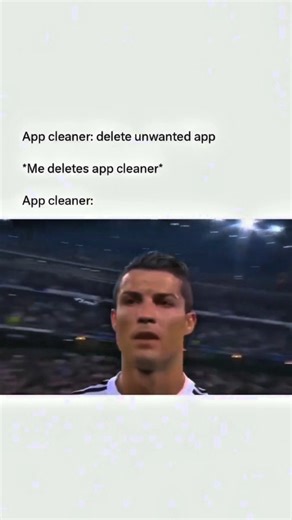 Lynux_v on Instagram: "That day one true homie got died 🫡 . Installed an App Cleaner to remove waste apps… bro scanned my phone, looked at all the junk, and finally said “You are the biggest waste app.” 💀 It kept shouting “Clean now! Clean now!” like my mom before guests arrive. End result? I cleaned the real waste by uninstalling the App Cleaner itself. Phone peace restored. Storage happy. App Cleaner? Deleted with respect. #AppCleaner #PhoneMemes #memesdaily #TechHumor #MemeLife"