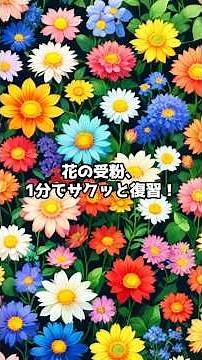 サクッと受験勉強｜受粉と受精のしくみ！虫媒花・風媒花・人工受粉までまとめ