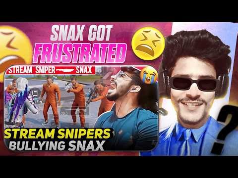 STREAM SNIPERS WON’T LEAVE SNAX ALONE 😂🔥 | FUNNIEST BGMI MATCH EVER!