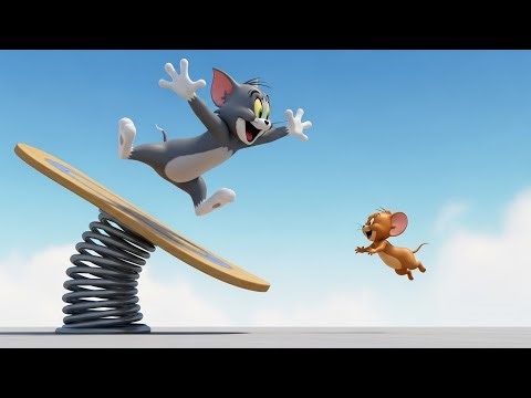 Tom and Jerry Springboard Chaos Jump ⚡ | Funny Cartoon Adventure for Kids