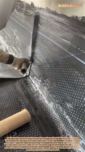 membrane d'étanchéité en bitume modifié appliquée au chalumeau