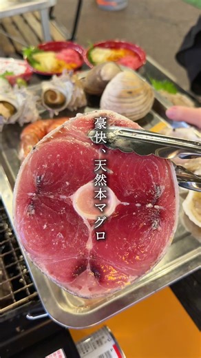 『産地直送にこだわる本物の味。海の浜焼きグルメ屋台。』 新潟県燕市のドン・キホーテの敷地内で絶賛開催中の【出張！浜焼きうまか市場】 このイベントは今年が初開催のNewイベントで全国を巡るスタイルなんだけど、なんと新潟開催は全国で3番目の早さ😳 三崎直送の新鮮で妥協の無い天然本マグロ、殻付きウニ、殻付き牡蠣を始めとする海鮮グルメを