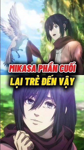 Why does Mikasa look like she's getting younger? #animefan #attackontitan #aot #shorts #mikasa
