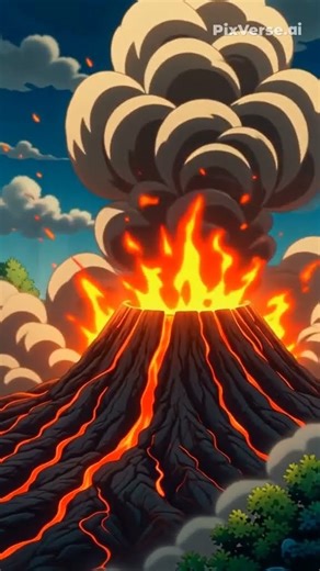 HOT VOLCANO EXPLODING