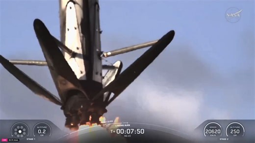 11K views · 115 reactions | SpaceX Falcon 9 touch down today CRS-23 mission | Amazing SPACE | Facebook