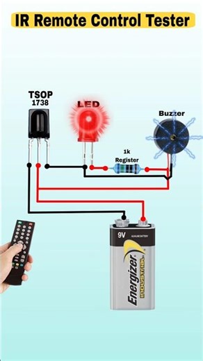DIY IR Remote Tester at Home 🛠️ #shorts #shortsfeed #electronic#shortsfeed #electronic