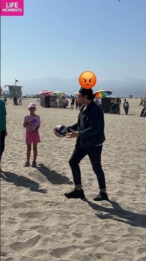 Karma on the Beach 🌊: Ball Mishap Teaches Empathy #sketch #beachdrama #shorts